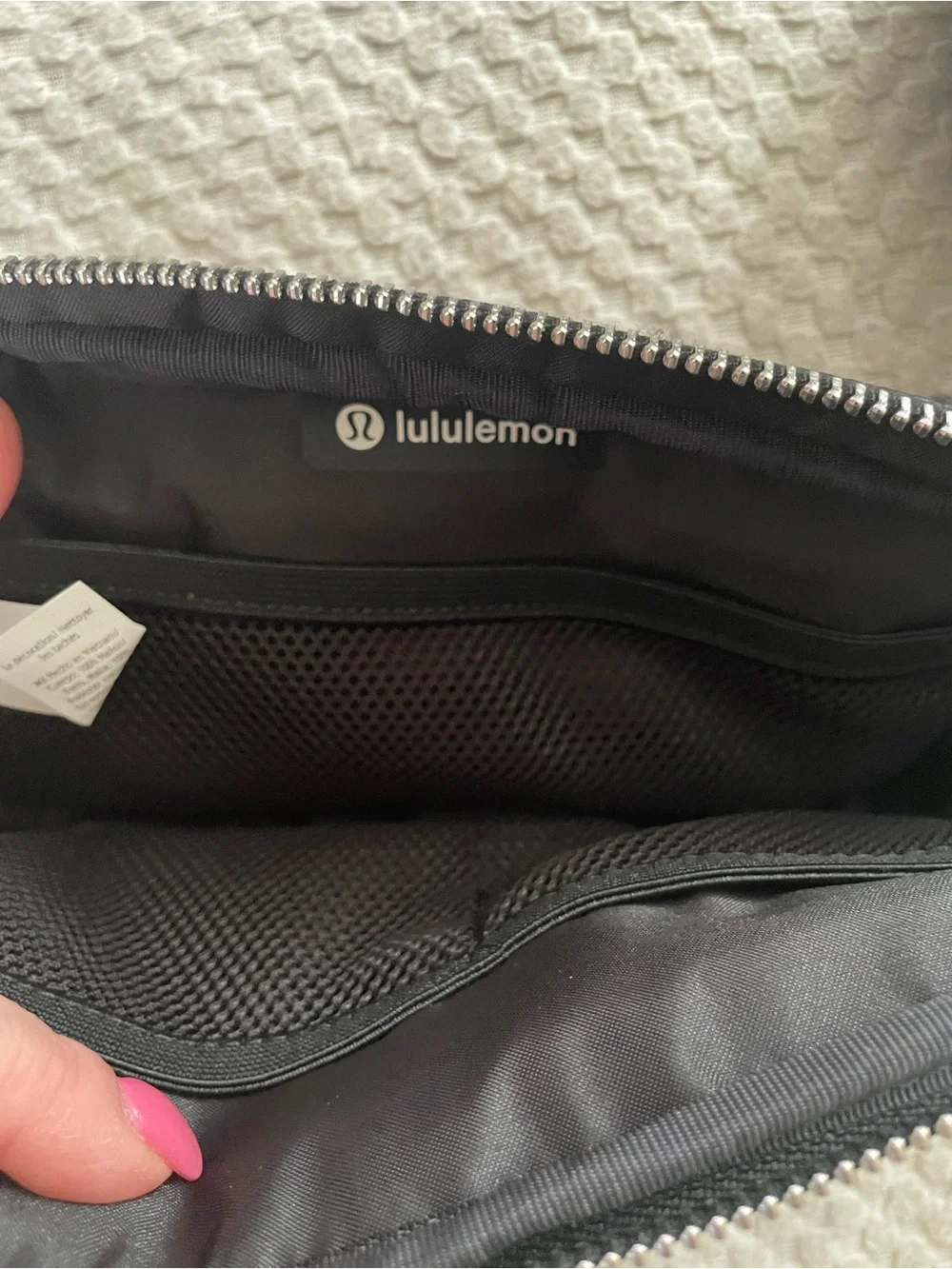 lululemon athletica Black Quilted Belt Bag